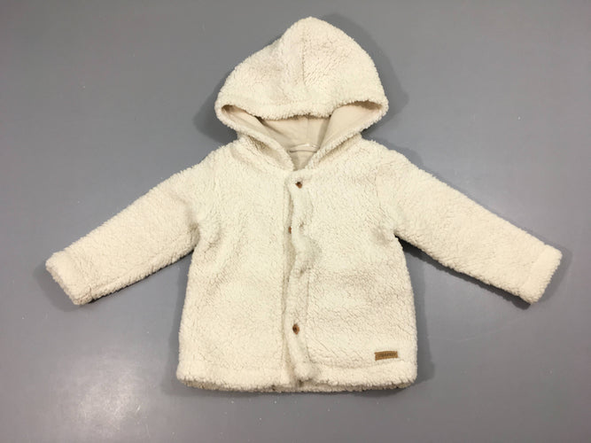 Gilet moutonné blanc à capuche, Little Dutch, moins cher chez Petit Kiwi