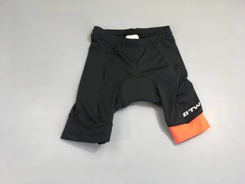 Cycliste de vélo noir btwin