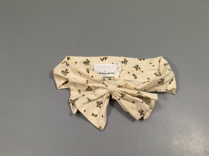 Bandeau écru fleurs, moins cher chez Petit Kiwi