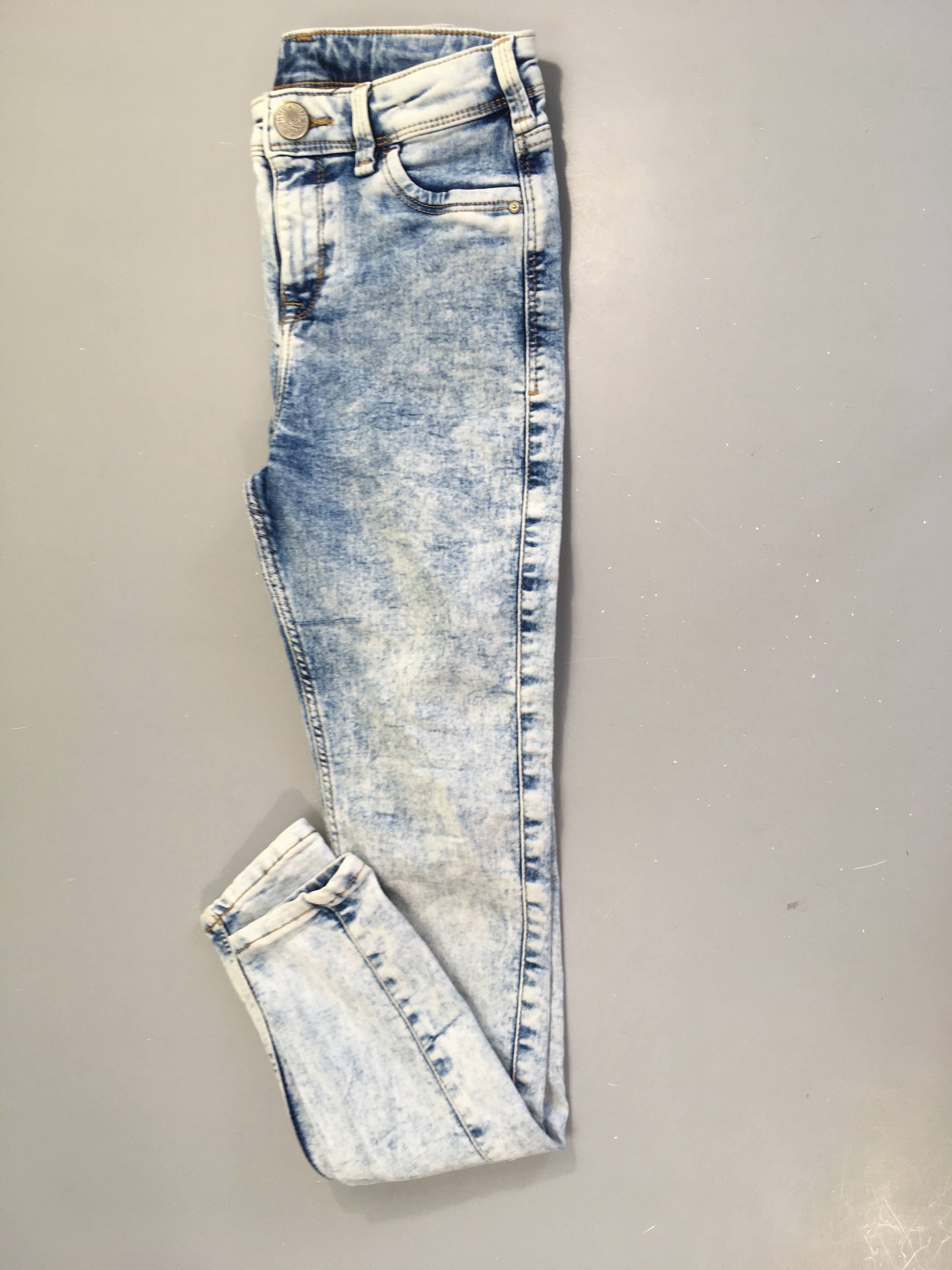 Jeans effet délavé
