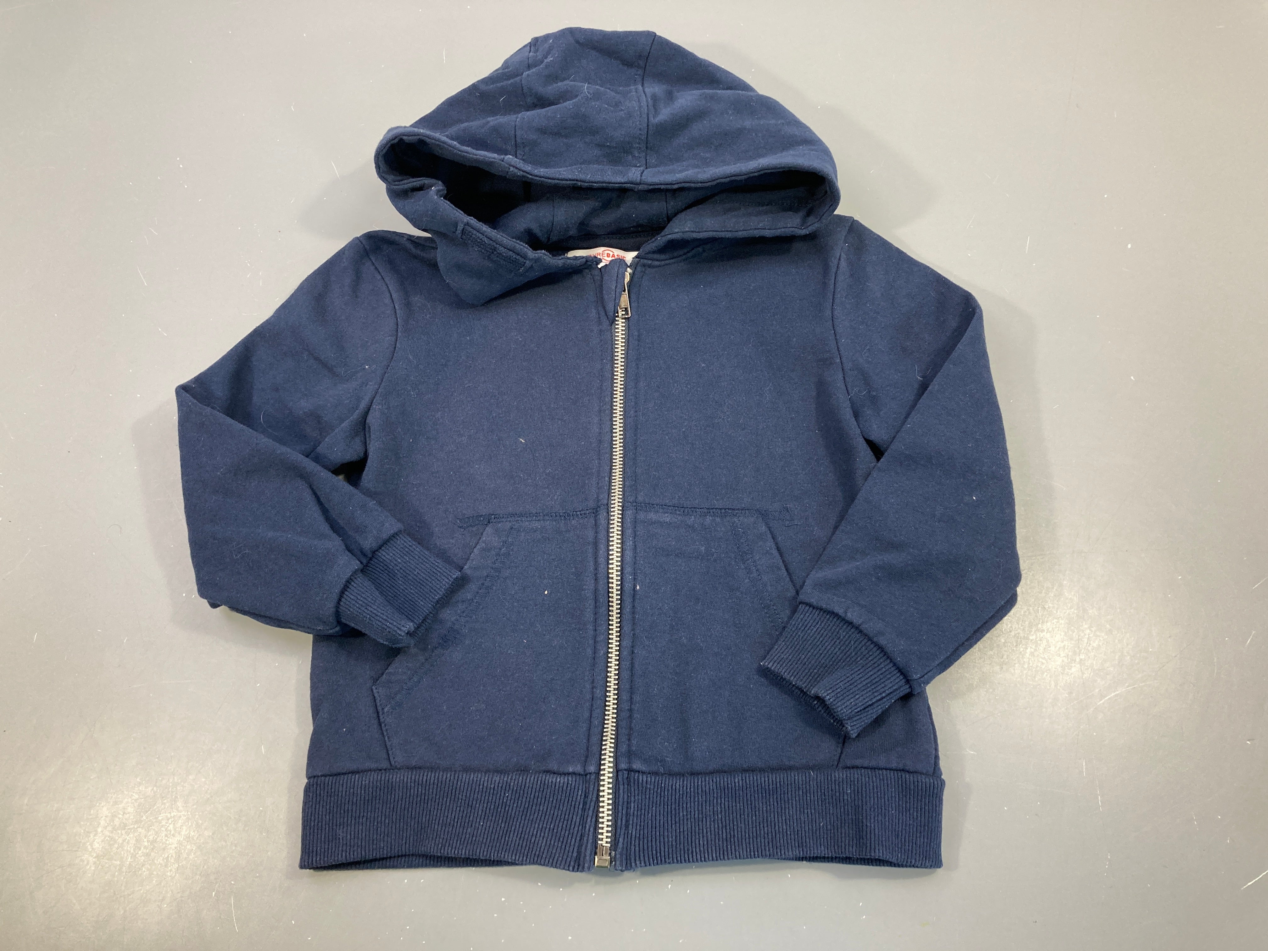 Sweat zippéà capuche bleu marine
