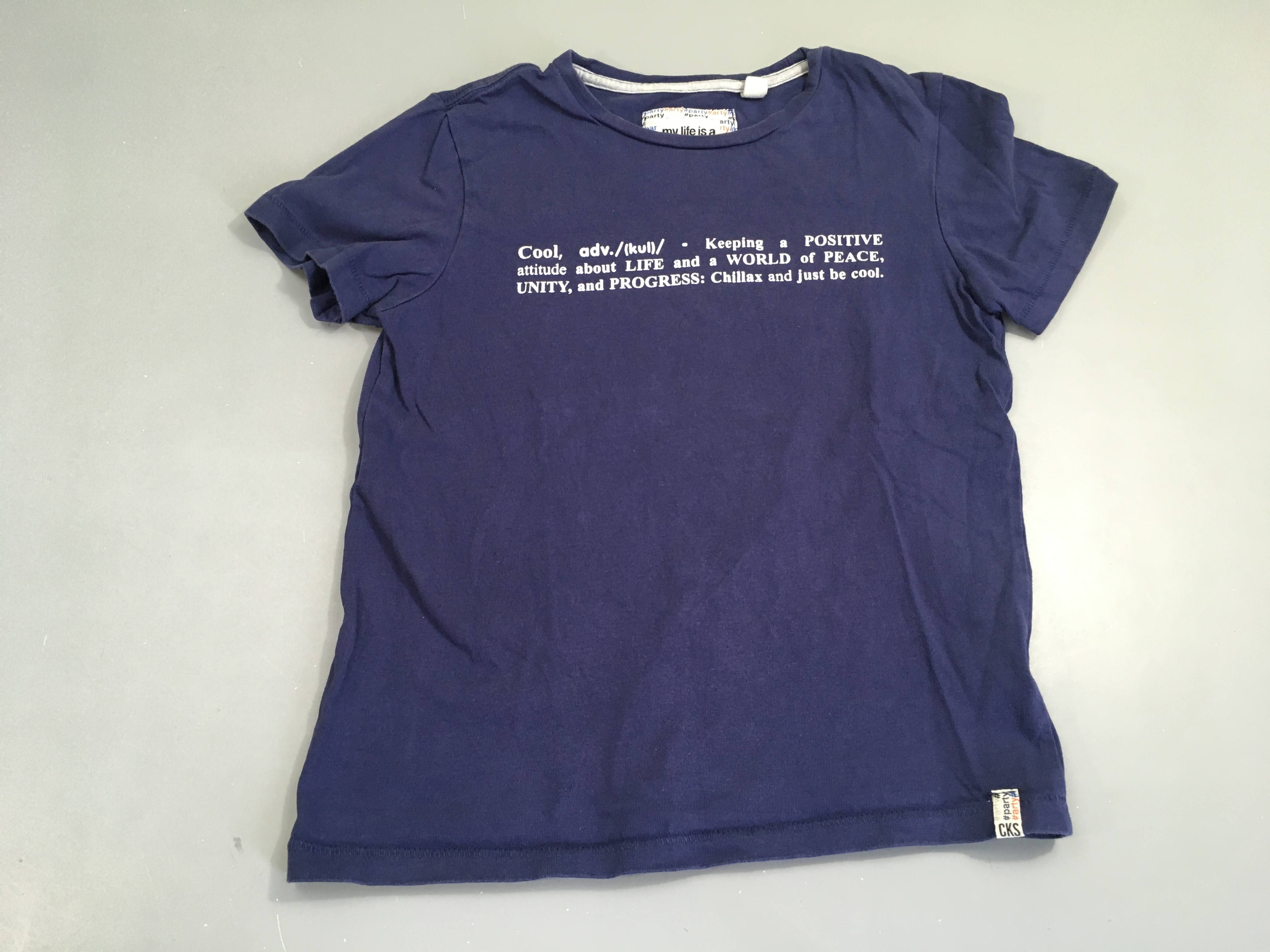 T-shirt m.c bleu foncé cool (taille petit)