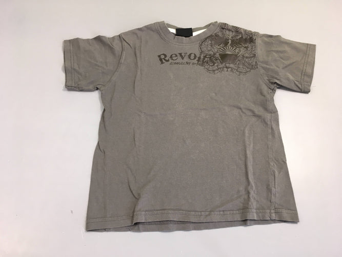 T-shirt m.c gris foncé revolts (taille petit), moins cher chez Petit Kiwi
