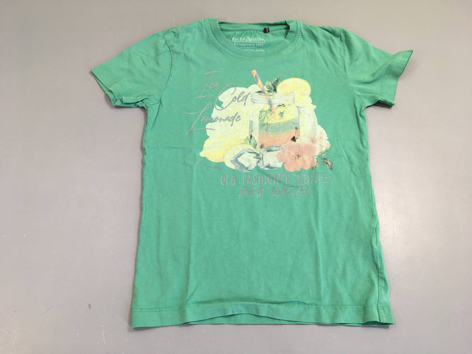 T-shirt m.c vert ice cold lemonade, moins cher chez Petit Kiwi