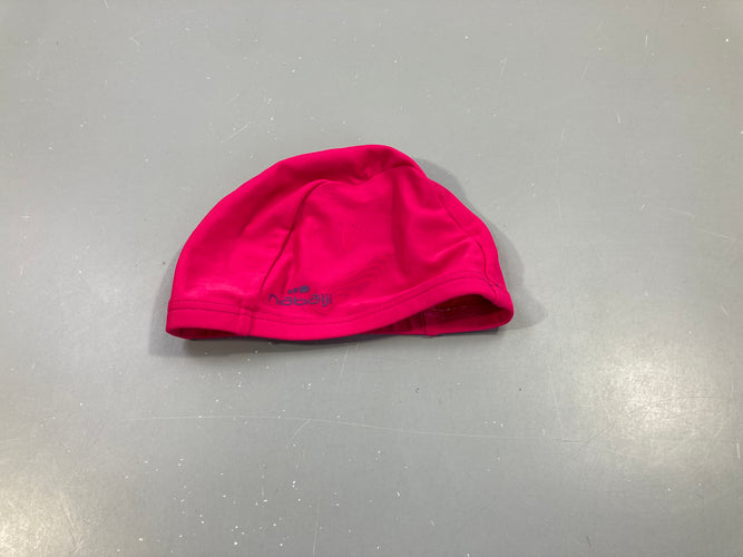 Bonnet de bain tissu rose vif, Nabaiji, moins cher chez Petit Kiwi