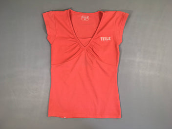 T-shirt m.c corail Title (taille très grand)