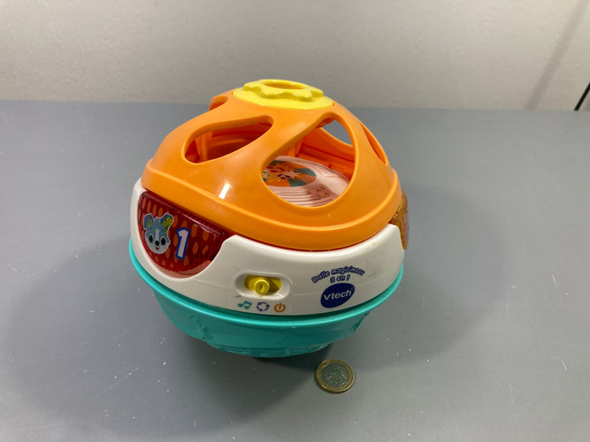 Balle Magic'moov 3 en 1, orange turquoise, sons et lumières, moins cher chez Petit Kiwi