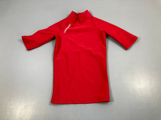 T-shirt m.c rouge anti-uv, Tribord, moins cher chez Petit Kiwi