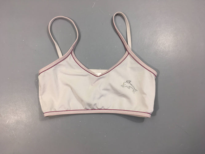 Brassière blanc dauphin strass, moins cher chez Petit Kiwi