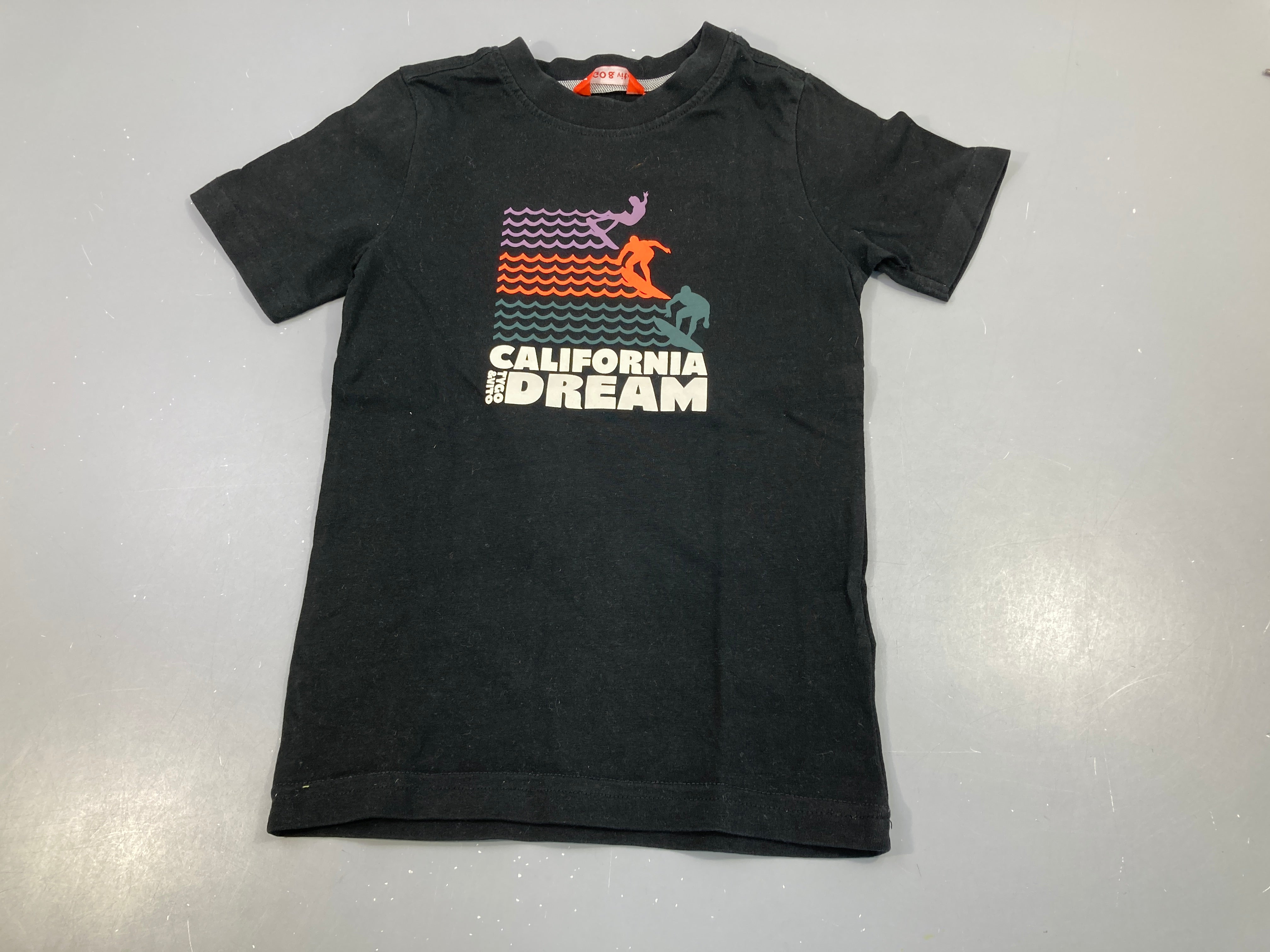 T-shirt m.c noir surf vagues, Tygo & Vito
