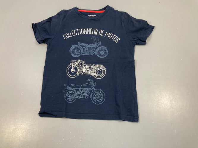 T-shirt m.c bleu marine moto, moins cher chez Petit Kiwi