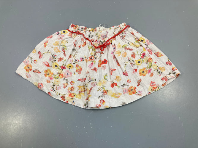 Short coton fleurs, moins cher chez Petit Kiwi