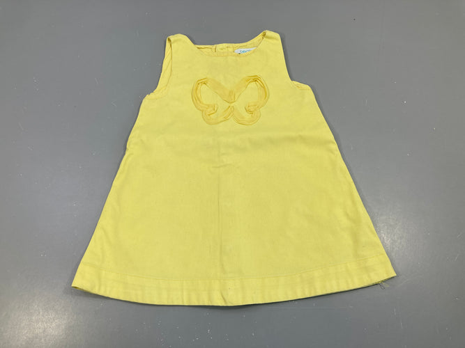Robe s.m toile jaune papillon tulle, moins cher chez Petit Kiwi