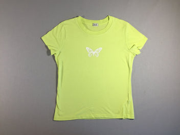 Pimkie T-shirt m.c vert papillon blanc - xs
