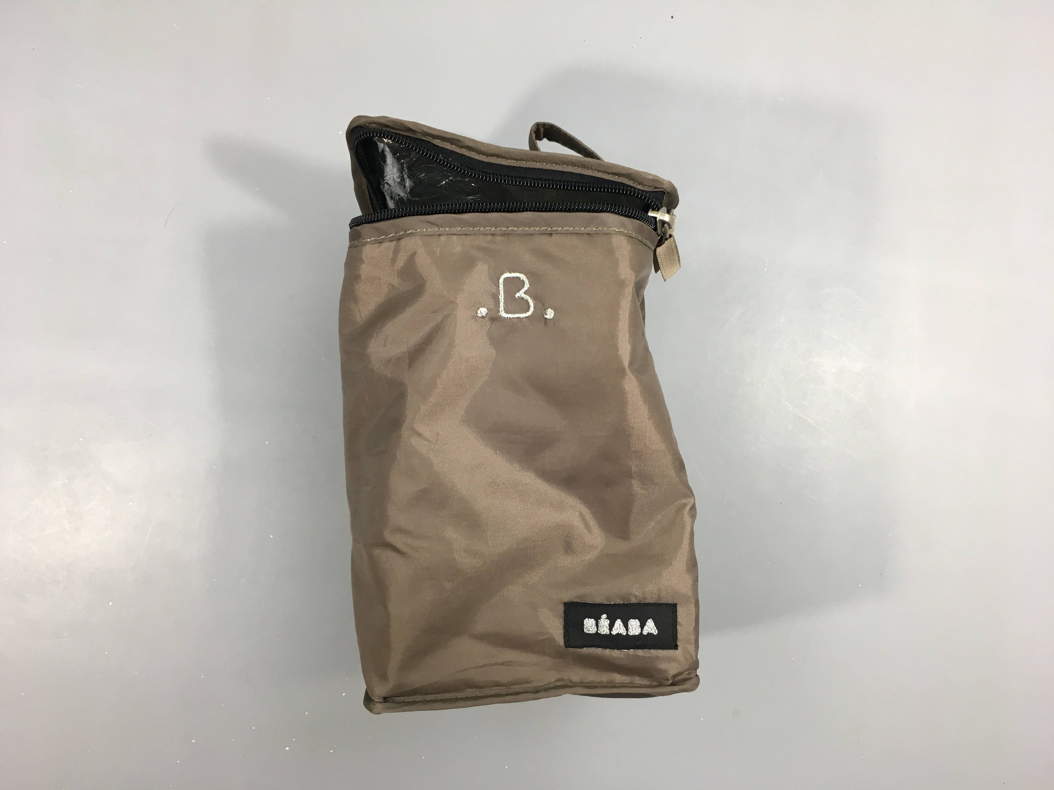 Petit sac isotherme brun Béaba 22cm-14cm