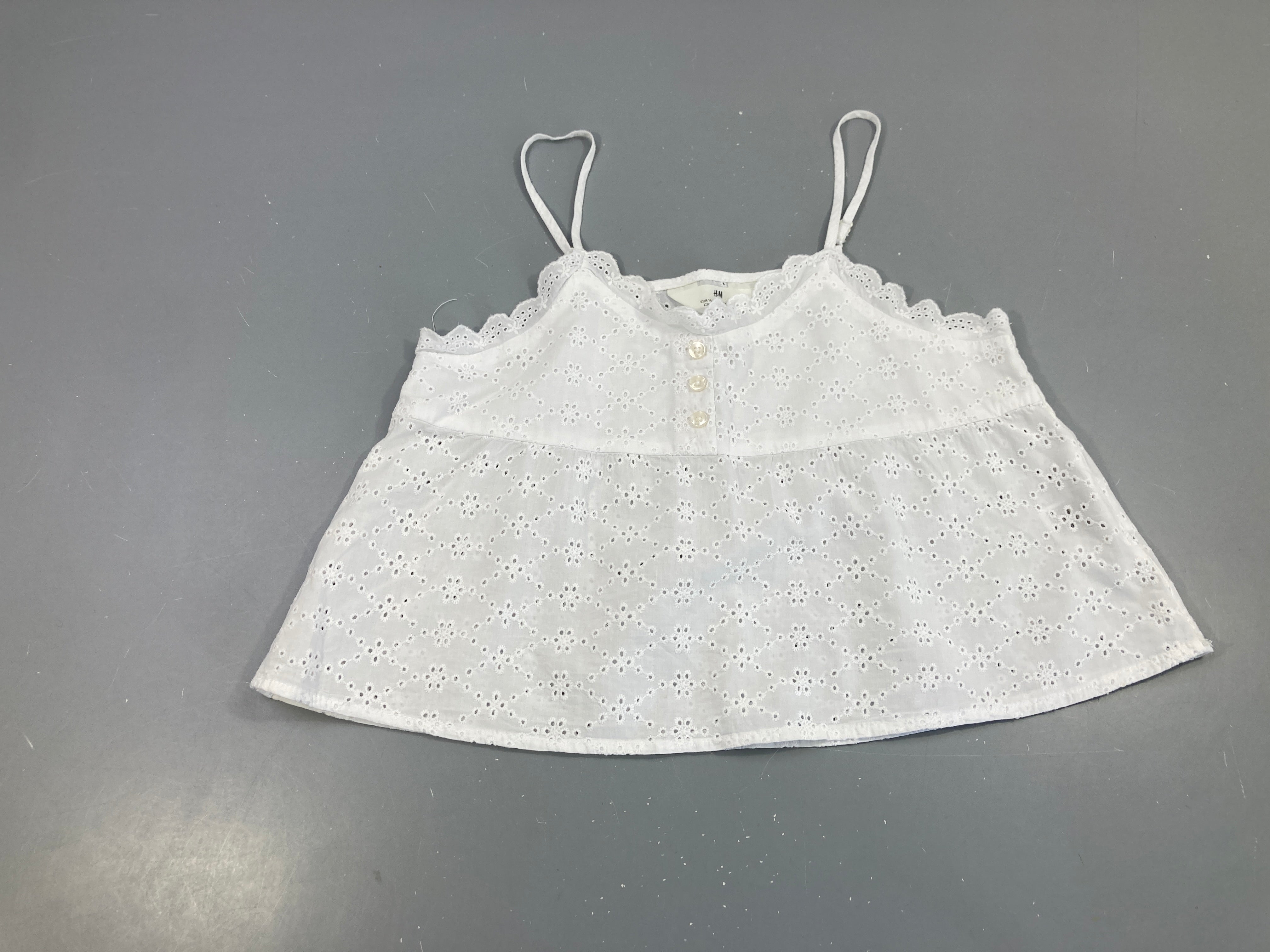 Blouse s.m broderie blanche