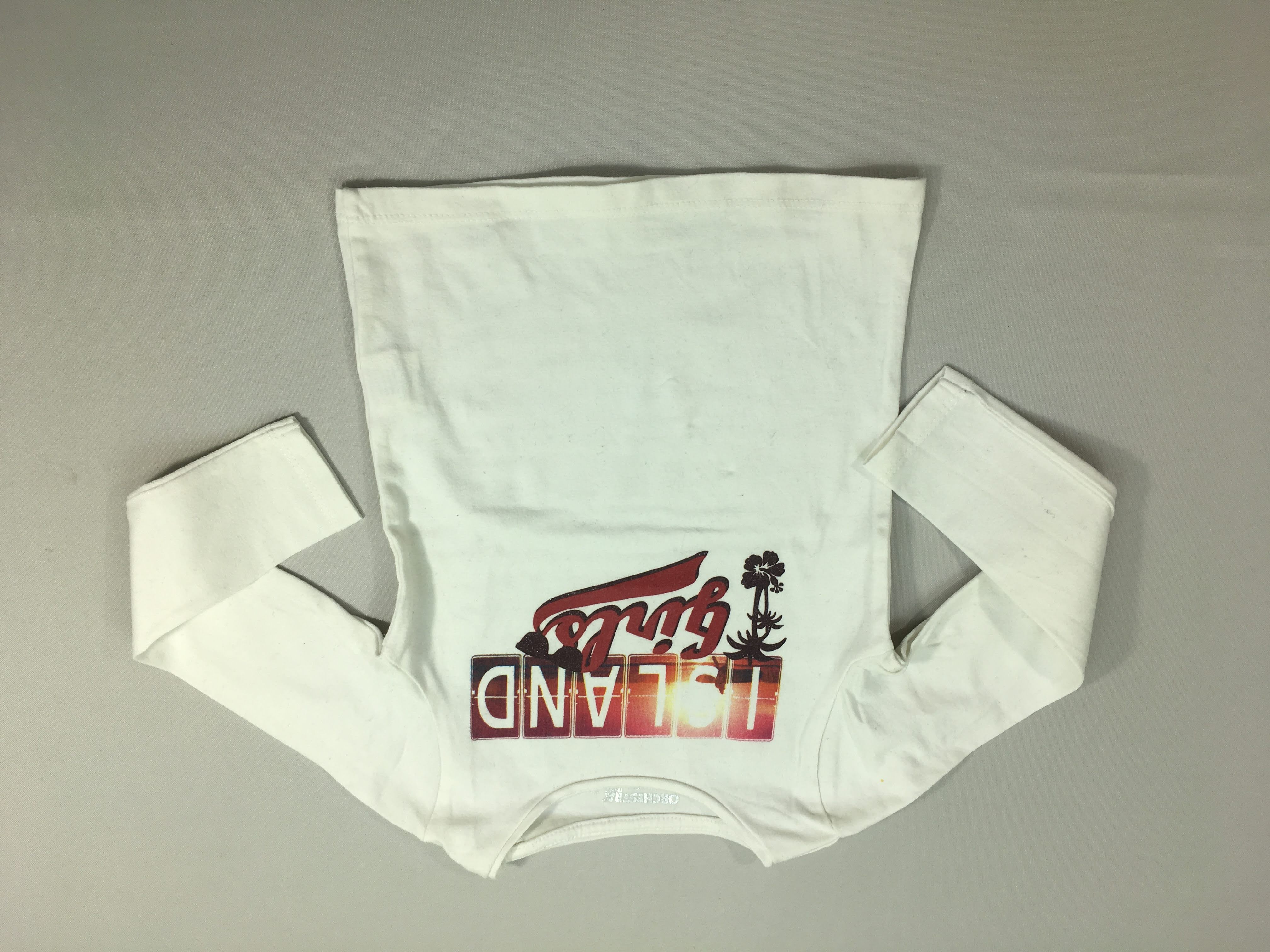 T-shirt m.l blanc Island girls