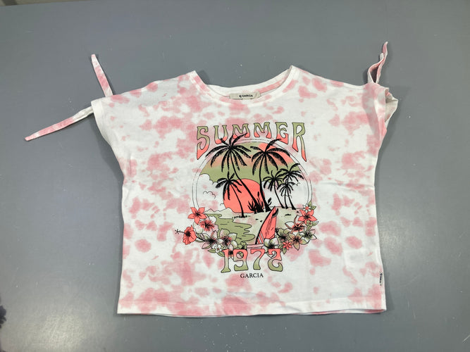 T-shirt m.c blanc Summer 1972, moins cher chez Petit Kiwi