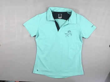 Polo m.c turquoise cheval