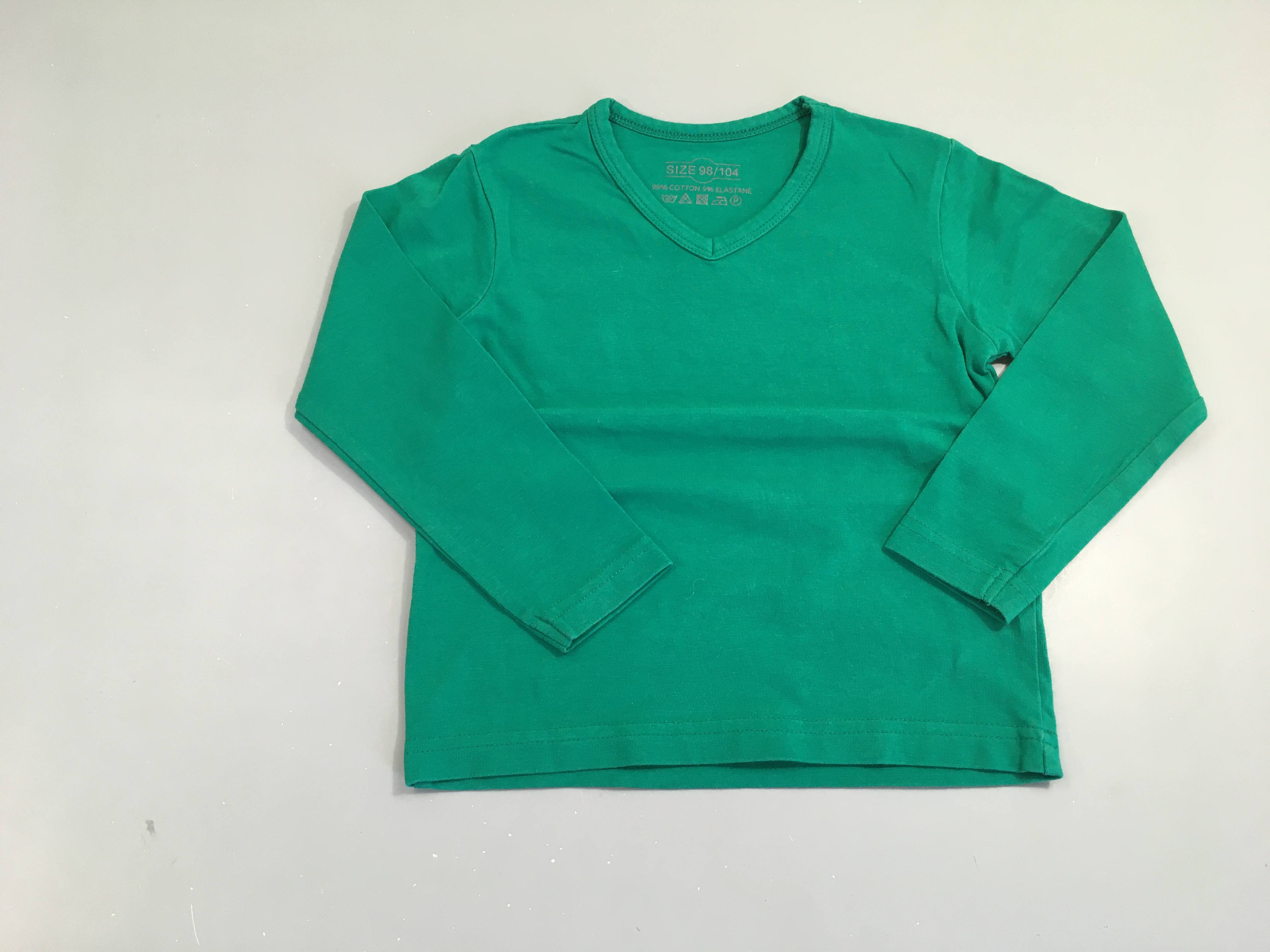 T-shirt m.l vert col v