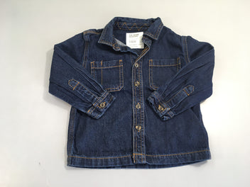 Chemise m.l en jean foncé
