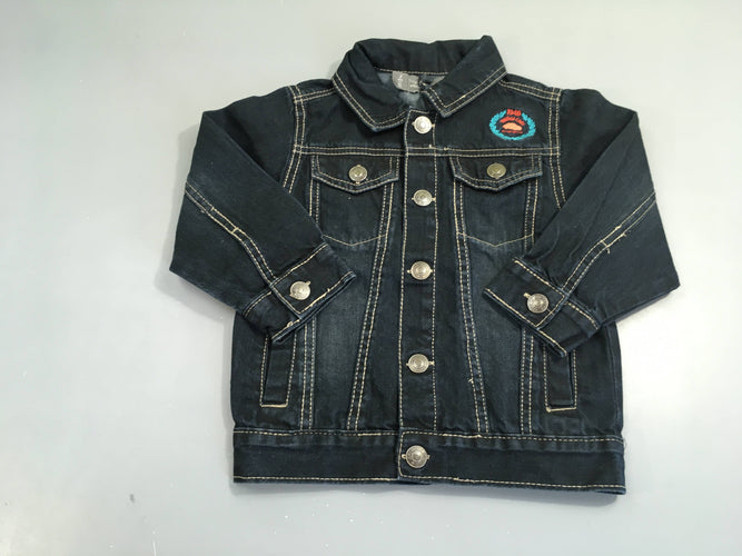 Veste en jean bleu foncé 1948, moins cher chez Petit Kiwi