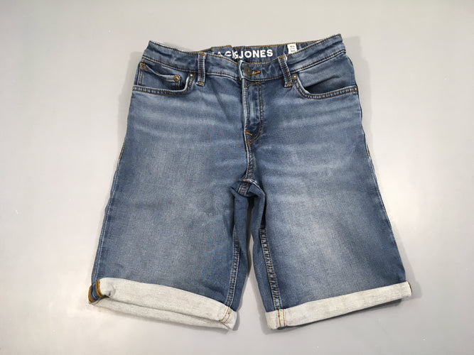 Bermuda denim regular à revers, moins cher chez Petit Kiwi