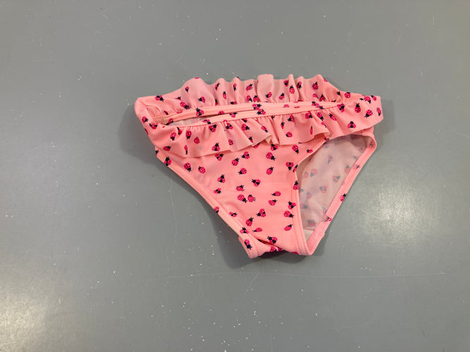 Culotte de maillot rose coccinelles, moins cher chez Petit Kiwi
