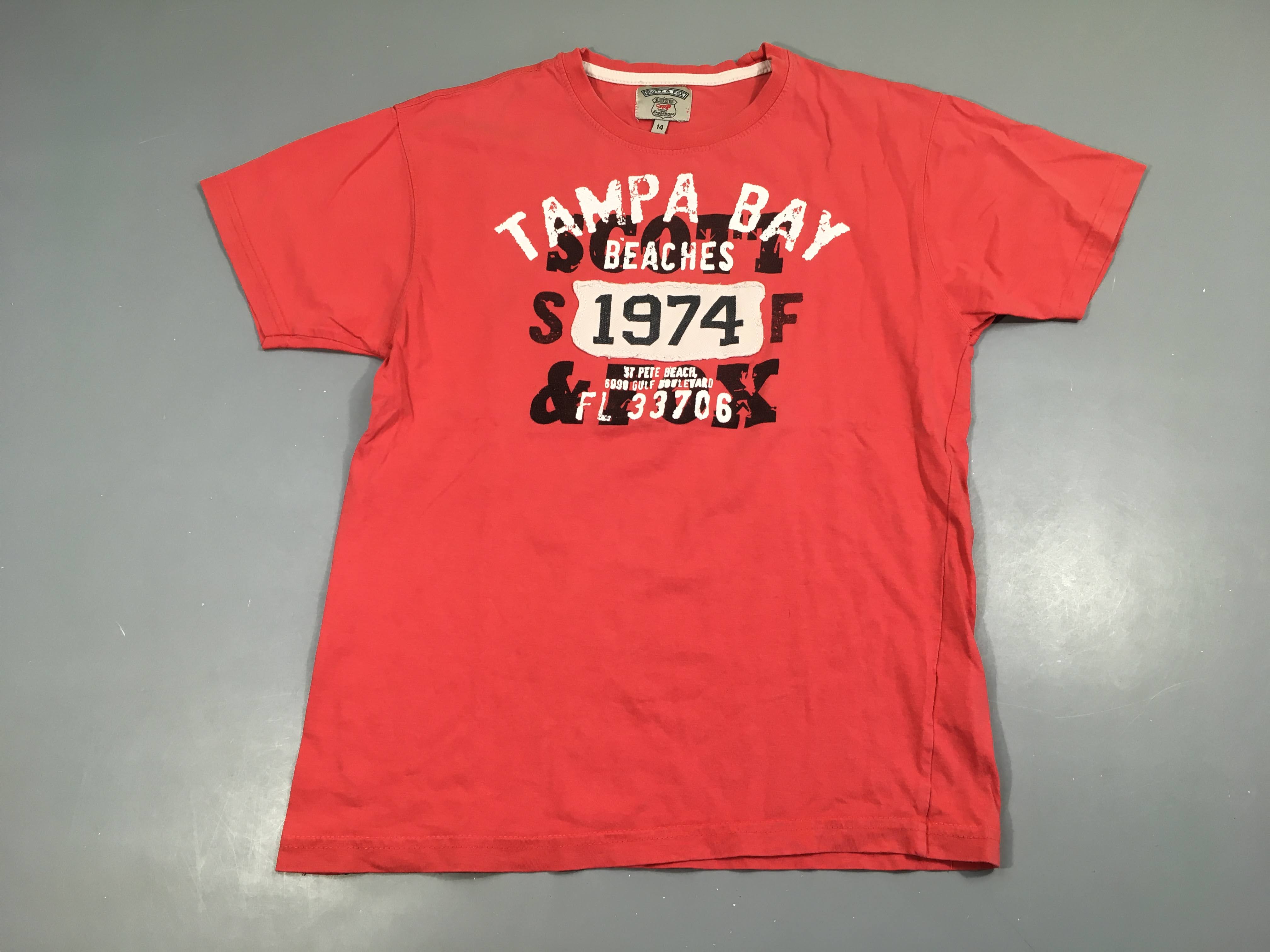 T-shirt m.c rouge clair 1974