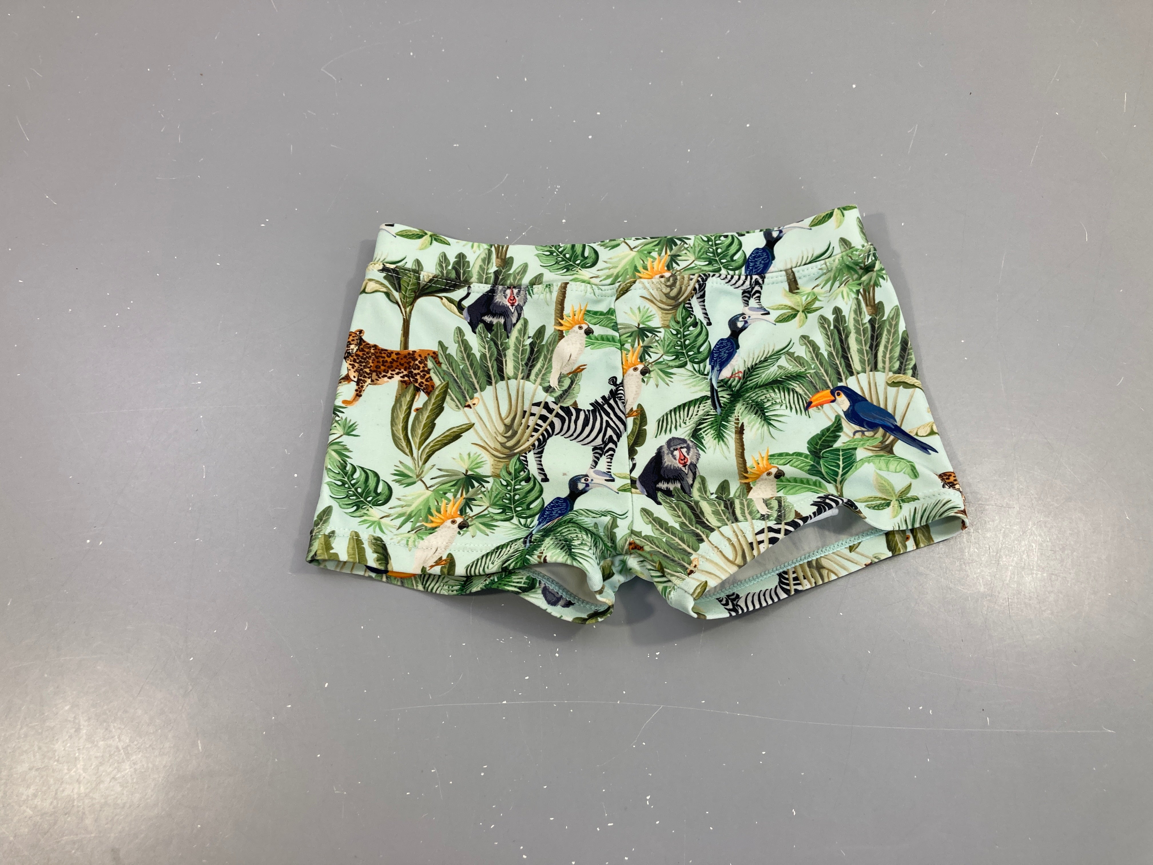 Maillot boxer bleu animaux