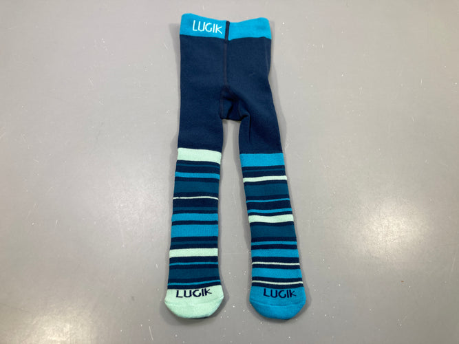 Collants Lugik bleu rayé  19-22, moins cher chez Petit Kiwi