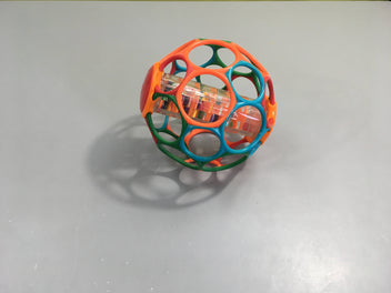 Balle de préhension multicolore billes