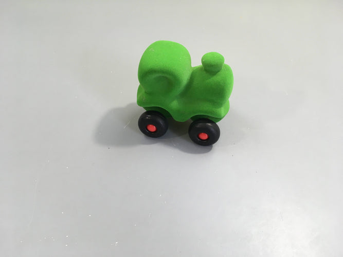 Tracteur à roulettes velours vert, moins cher chez Petit Kiwi