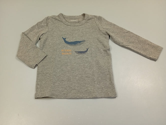 T-shirt m.l gris chiné , orgues, moins cher chez Petit Kiwi