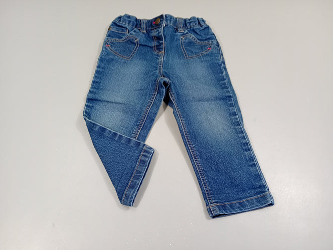 Jeans, coeur aux poches, moins cher chez Petit Kiwi