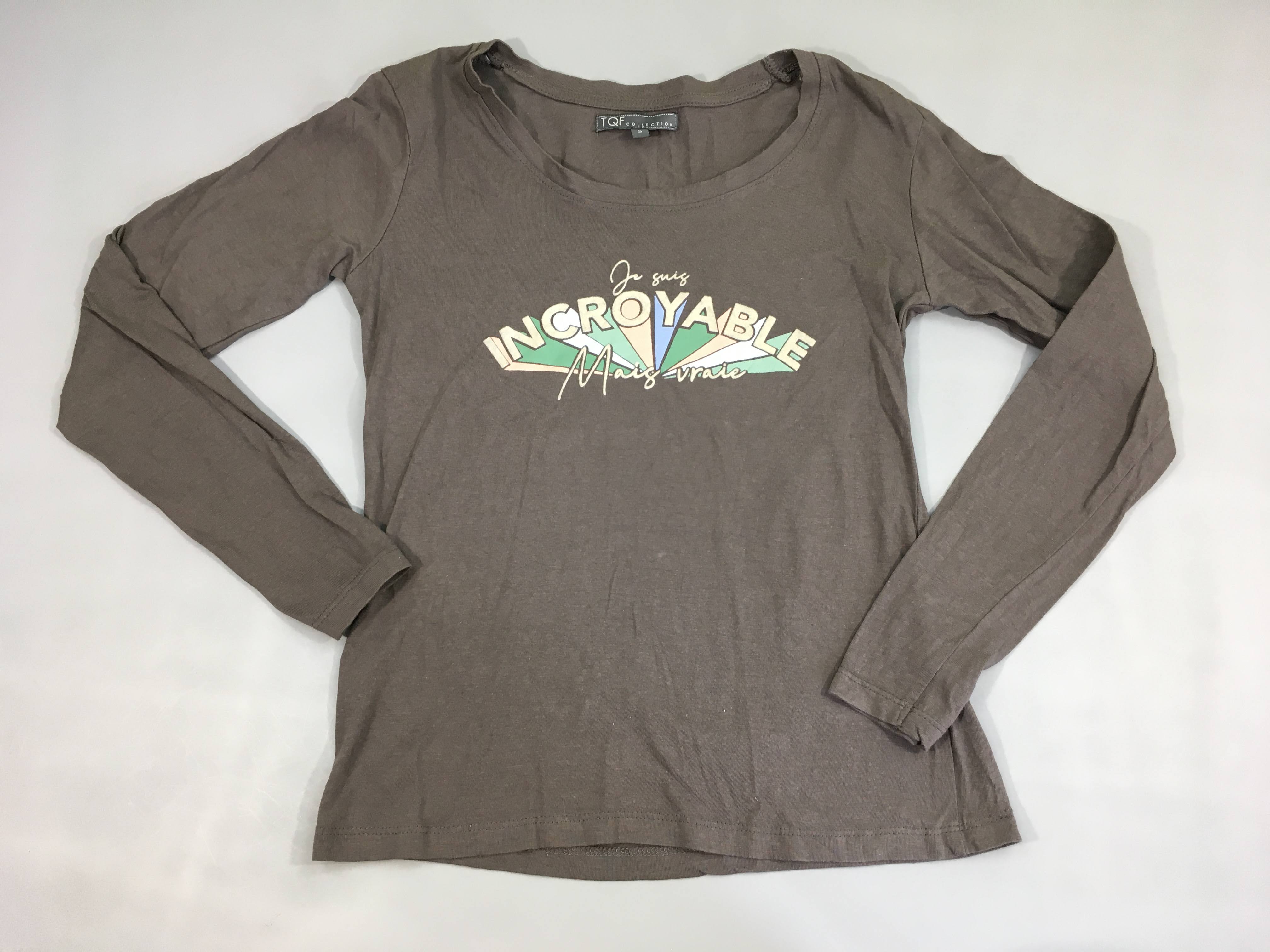 T-shirt m.l brun foncé Incroyable, taille S