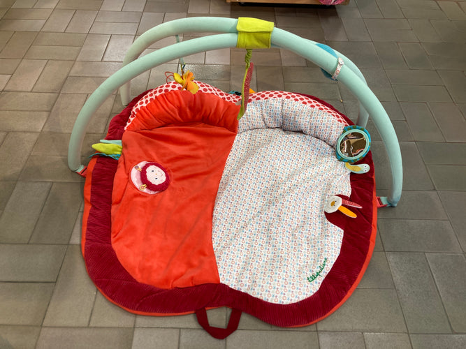 Tapis d'éveil Juliette Pomme sac de rangement transparent, moins cher chez Petit Kiwi