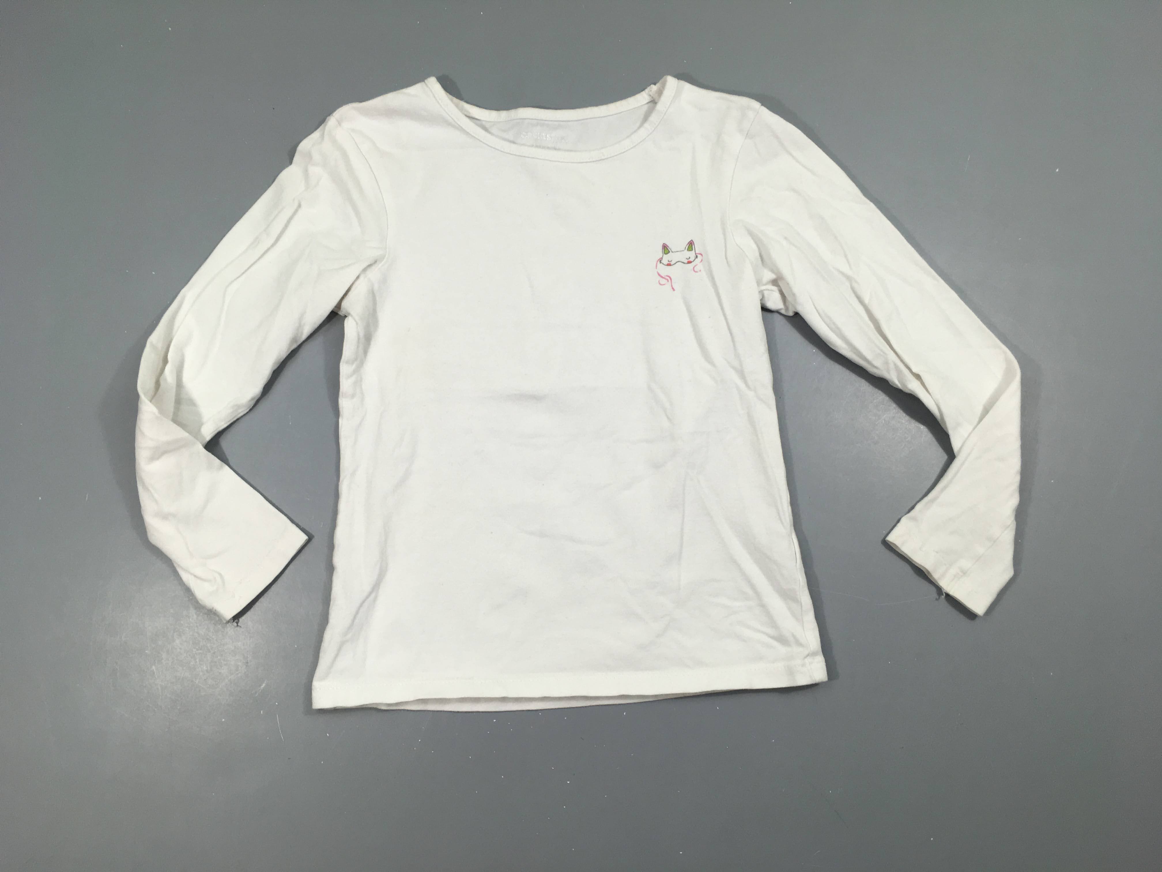 T-shirt m.l blanc masque