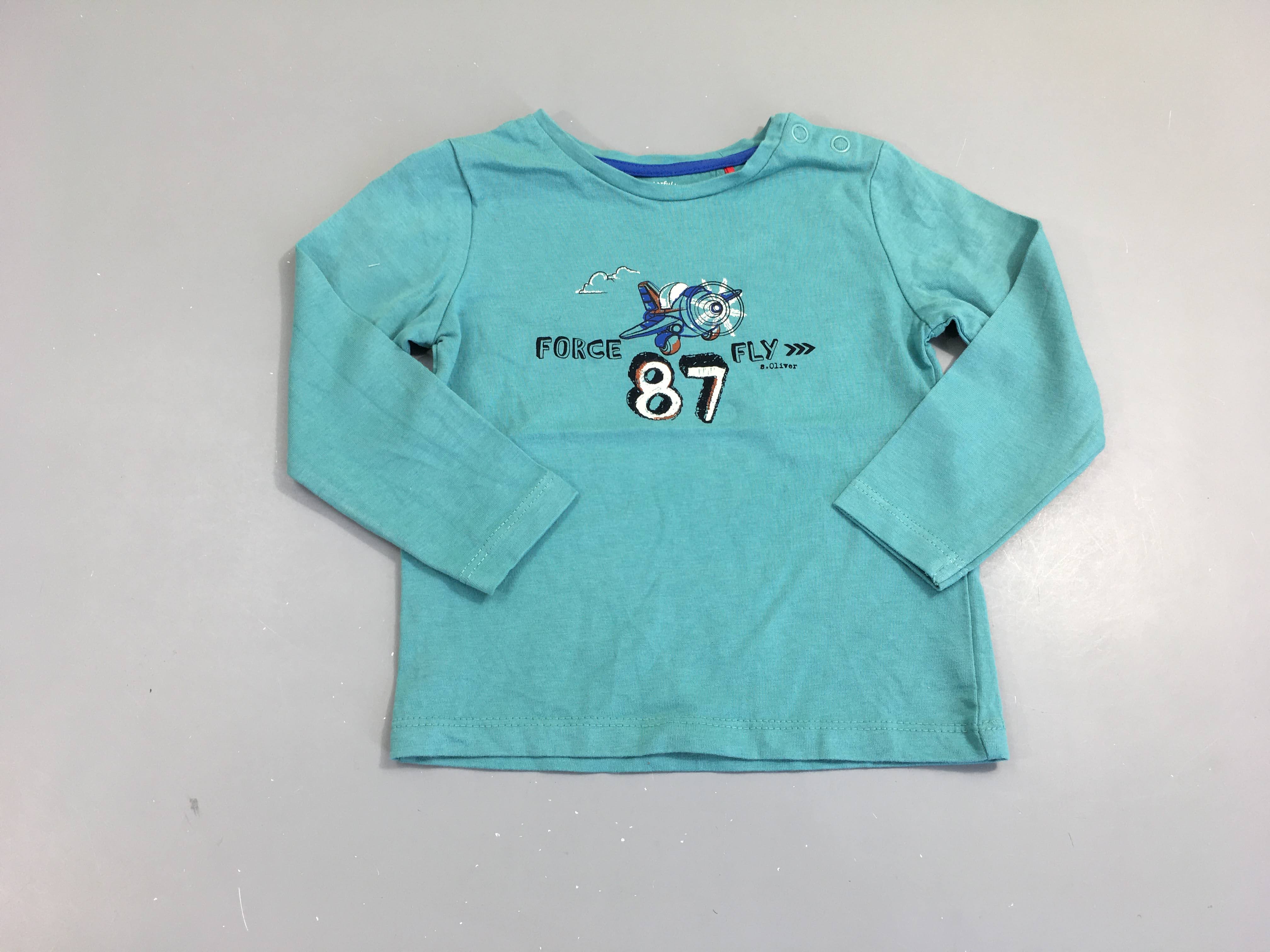T-shirt m.l bleu force fly 87