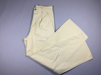 Pantalon toile beige large - high loose W25 - L32