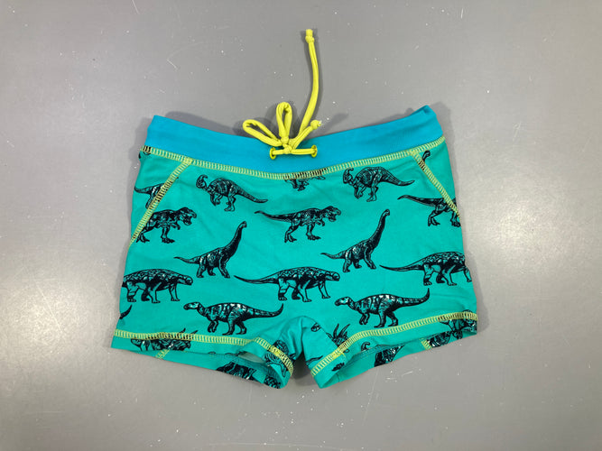 Maillot turquoise boxer Dinosaures, moins cher chez Petit Kiwi