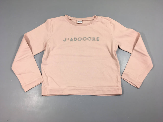 Sweat rose J'adooore, moins cher chez Petit Kiwi