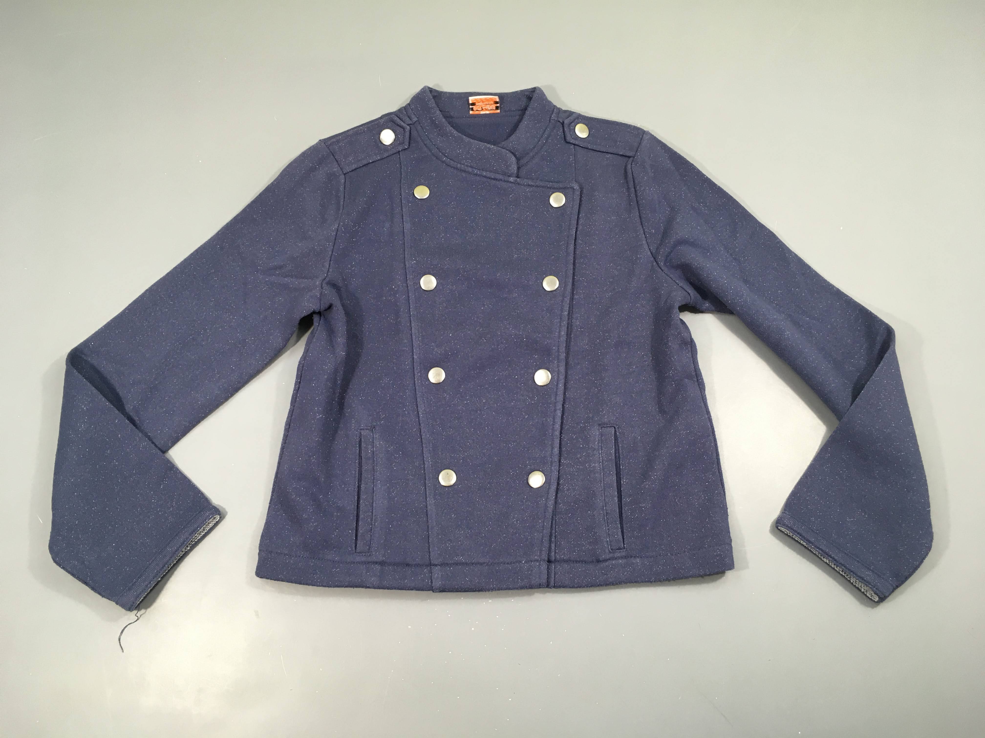 Blaser molleton mauve pailleté pressions