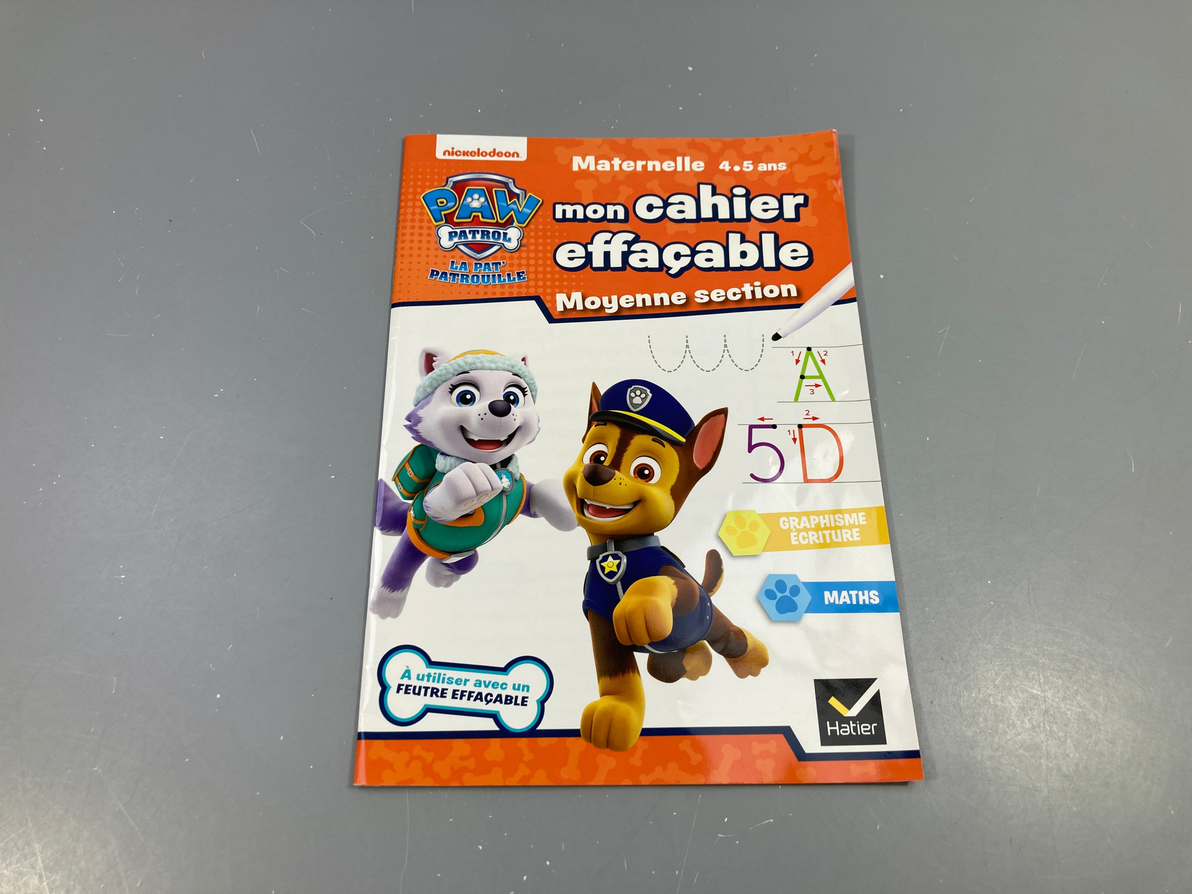 Mon cahier effaçable moyenne section 4-5a