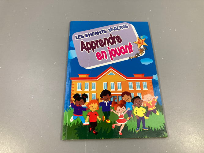 Les enfants malins-Apprendre en jouant 3-5a (Couverture pliée au milieu), moins cher chez Petit Kiwi