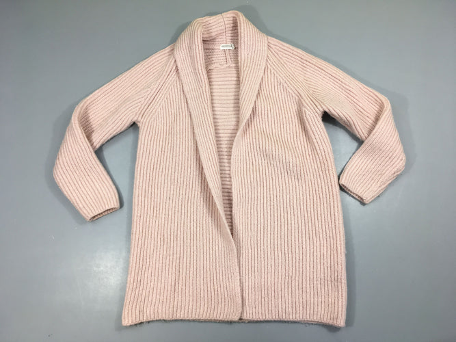 Gilet rose clair côtes, moins cher chez Petit Kiwi