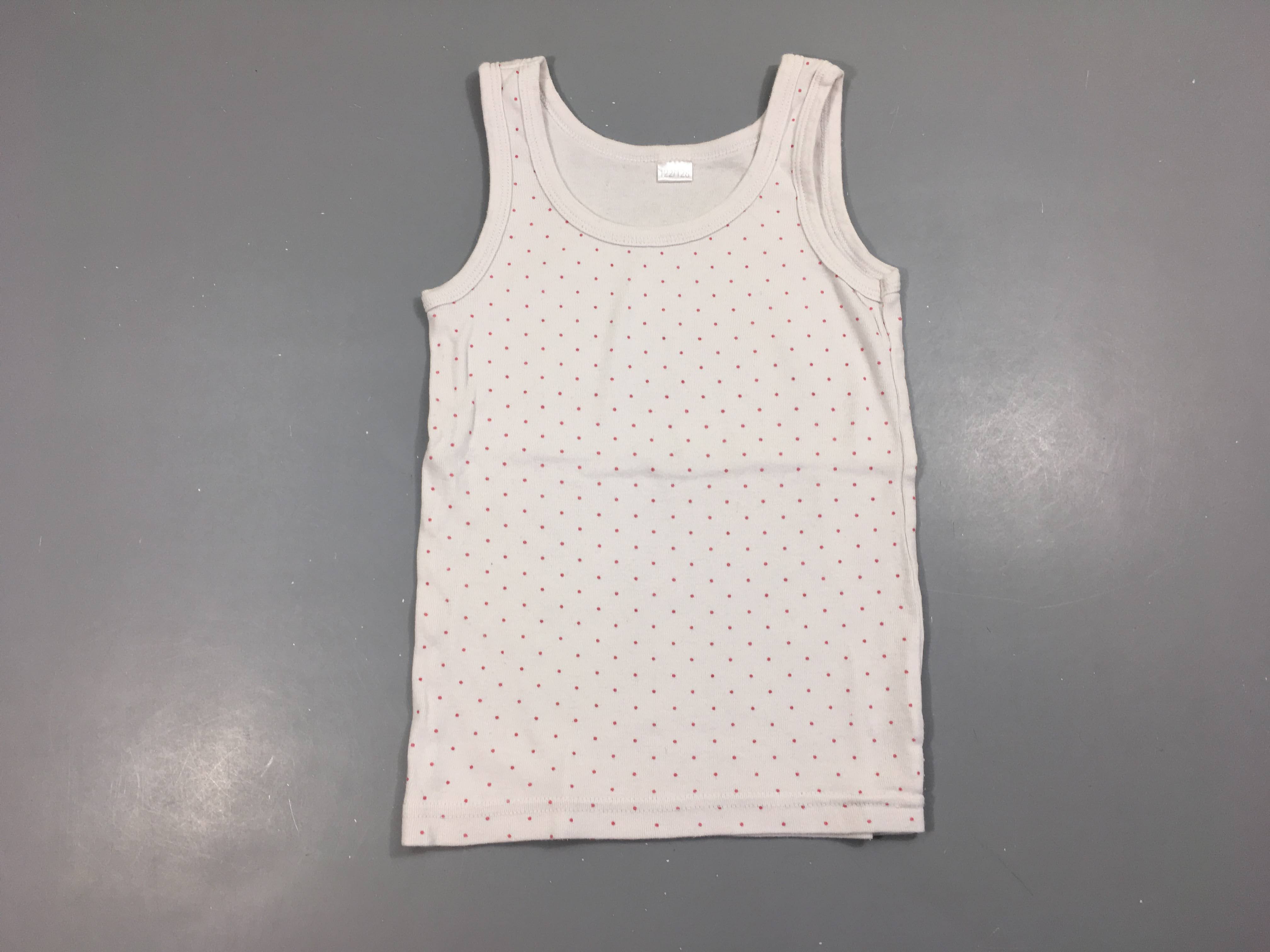 Chemisette s.m blanc pois rose