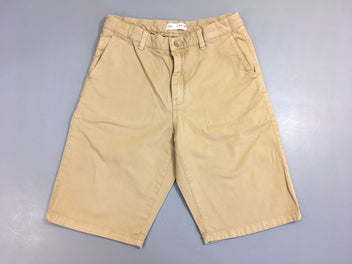 Bermuda toile beige camel