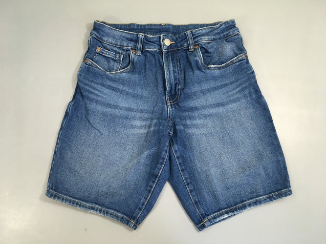 Bermuda jean, élastane un peu détendue, moins cher chez Petit Kiwi