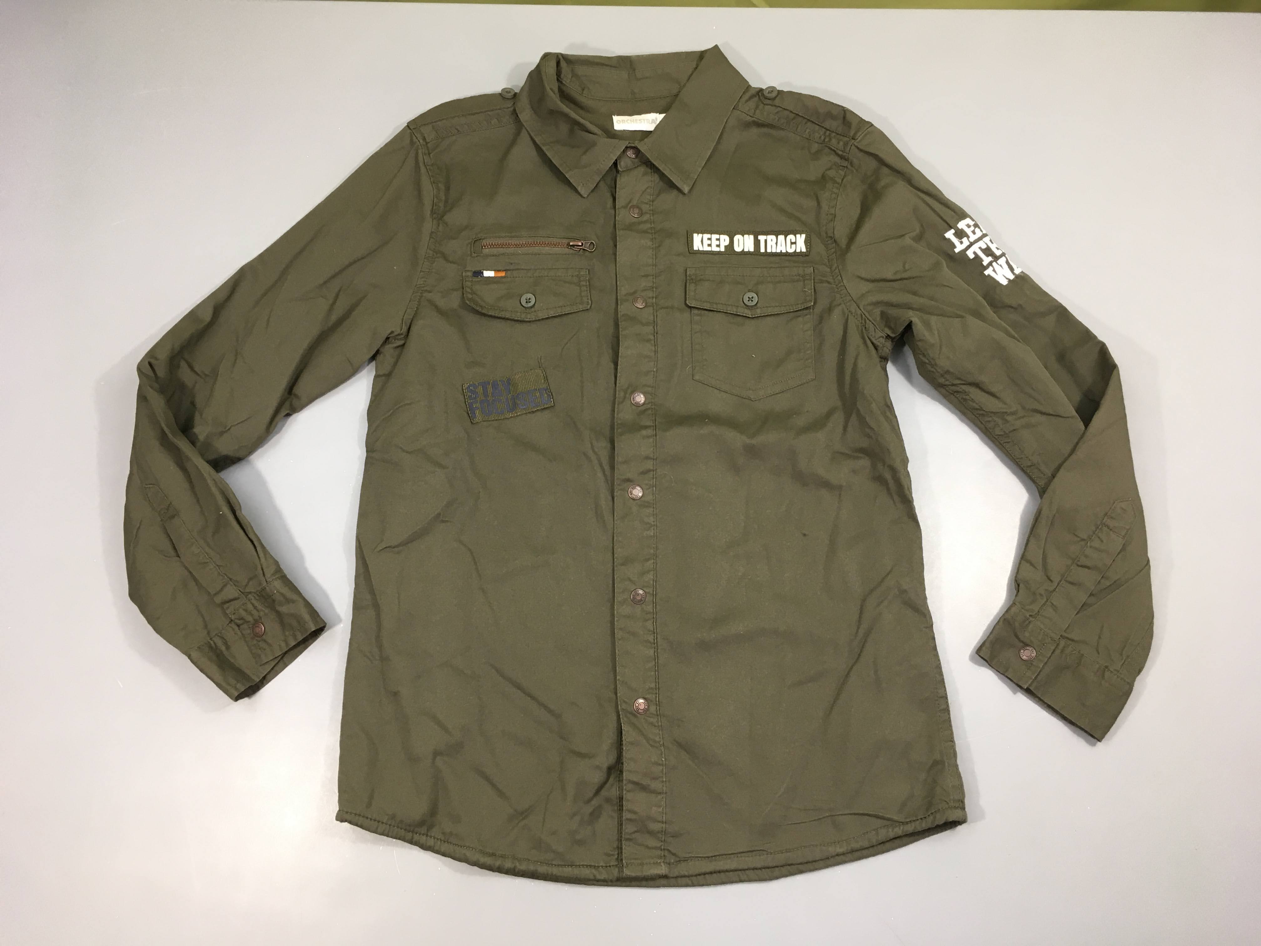 Chemise kaki doublée jersey Keep On